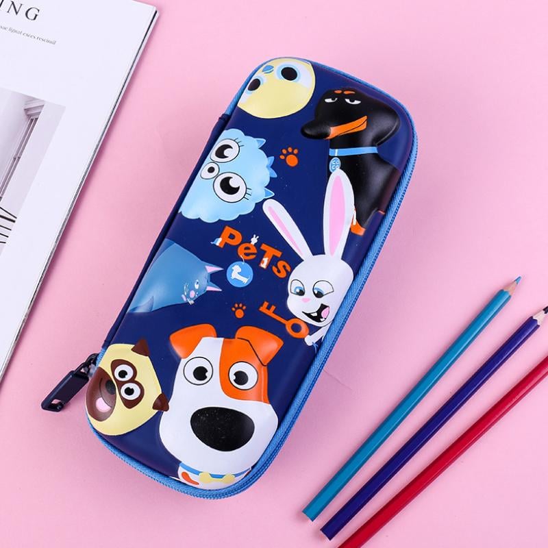 Stationery Box EVA Hard Top Multi-Compartment with Shock-Resistant Lid 7