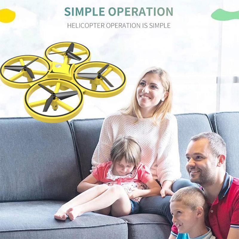 2.4G Gravity Sensor Watch-Control Mini Drone | Infrared Obstacle Avoidance, 3D Flips | Altitude Hold, LED Lights, USB Charging 10