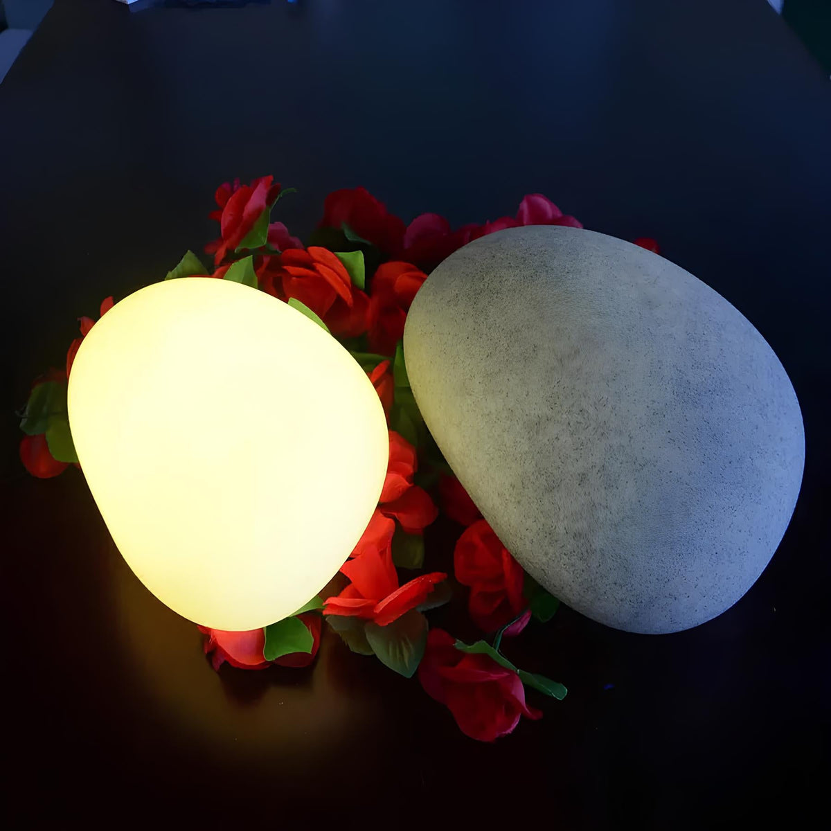 Outdoor House Light Stone Rechargeable LED Weatherproof with 16 Colour Modes 11