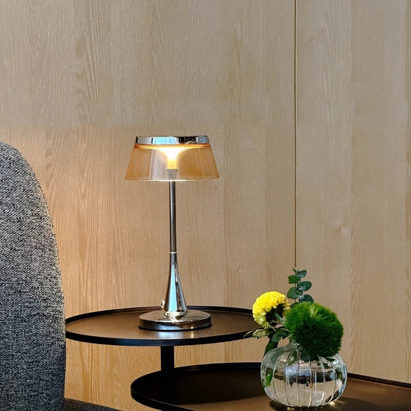 Cordless Table Lamp Rechargeable Acrylic Dimmable with Touch Control 12