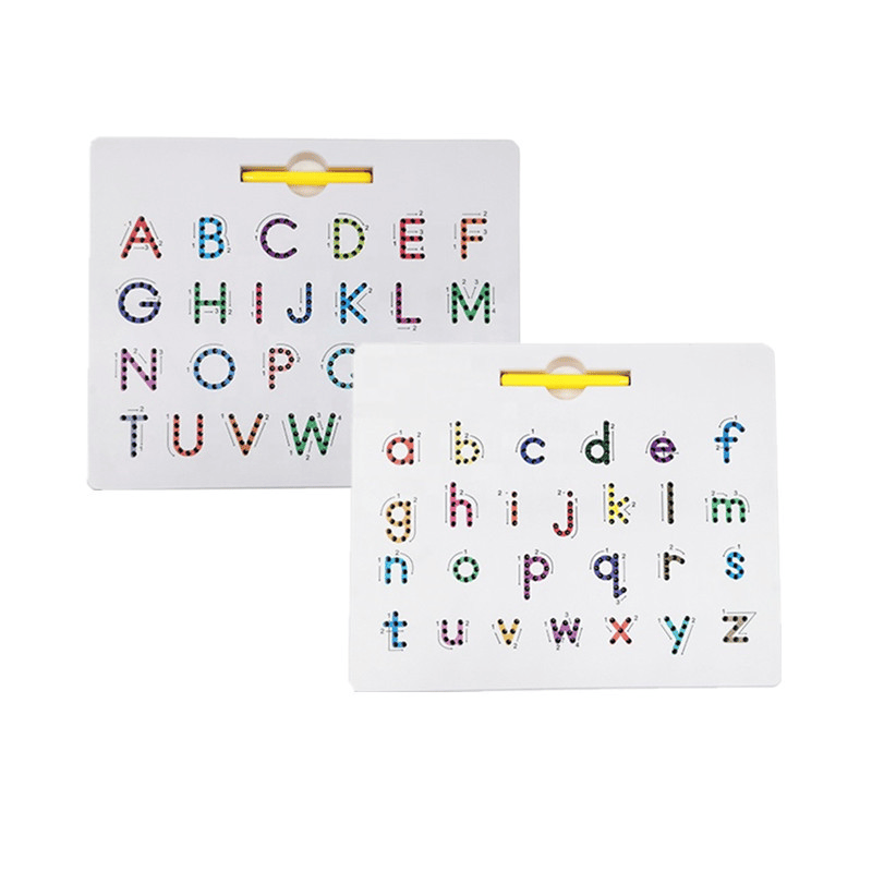 Magnetic Alphabet Tracing Board Double Sided ABS Plastic with Stylus Pen 15