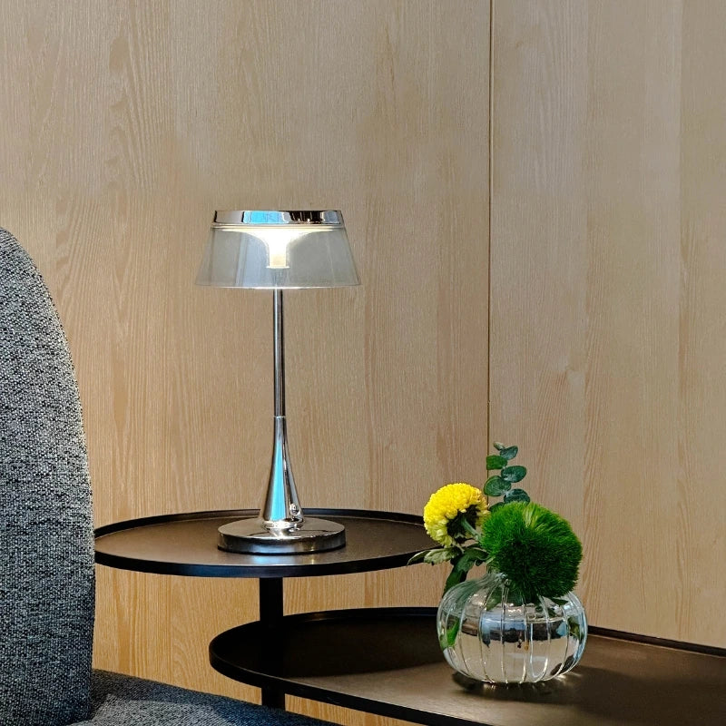 Cordless Table Lamp Rechargeable Acrylic Dimmable with Touch Control 13