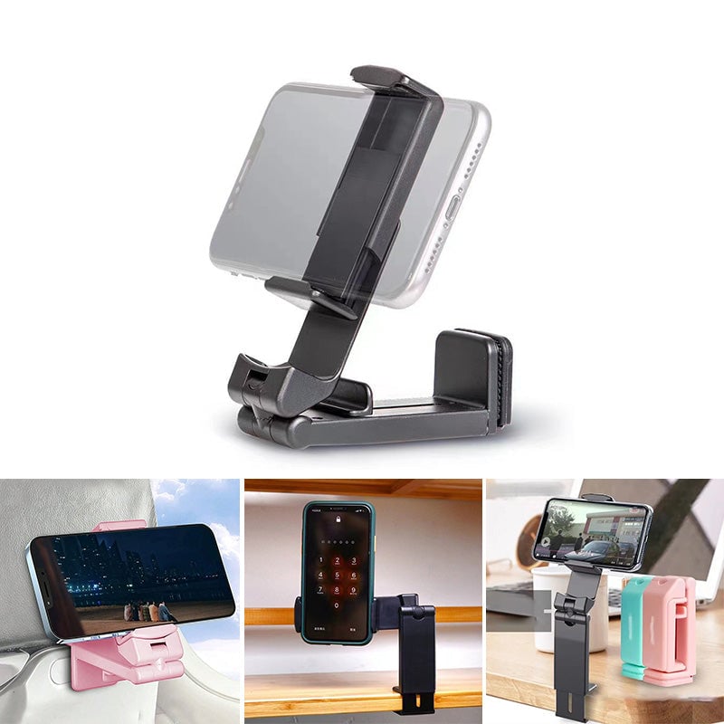 Folding Phone Holder Adjustable 360 Rotating with Retractable Stand 2