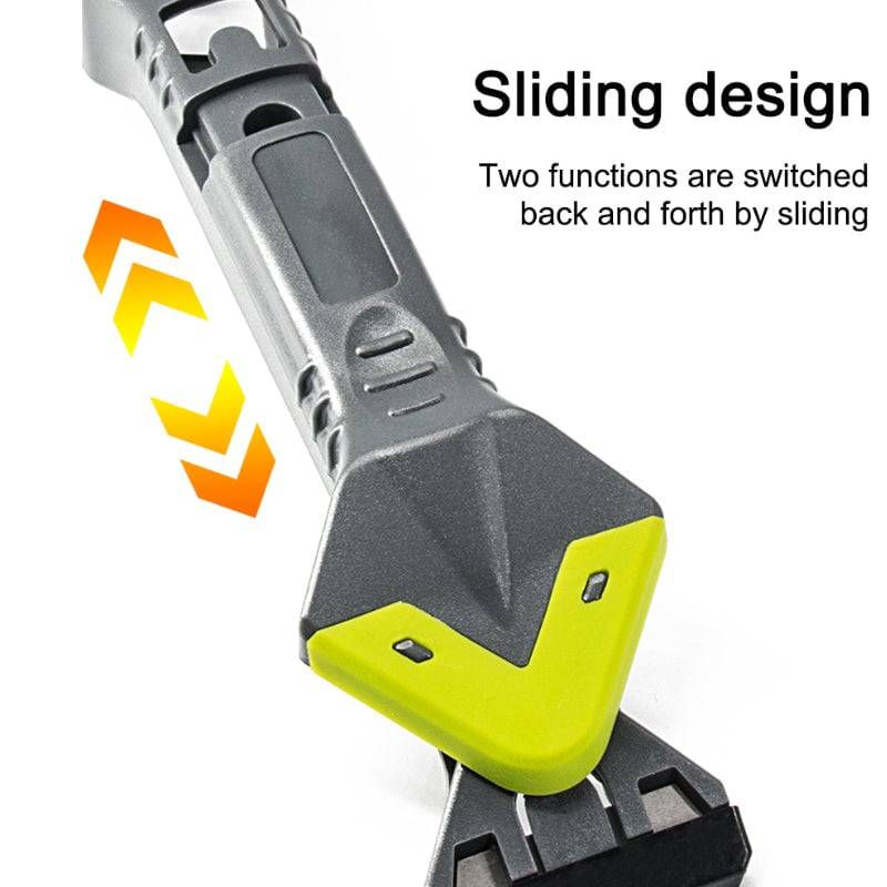 3-in-1 Caulking Tool Silicone Sealant Scraper Metal with Shaped Edges 3