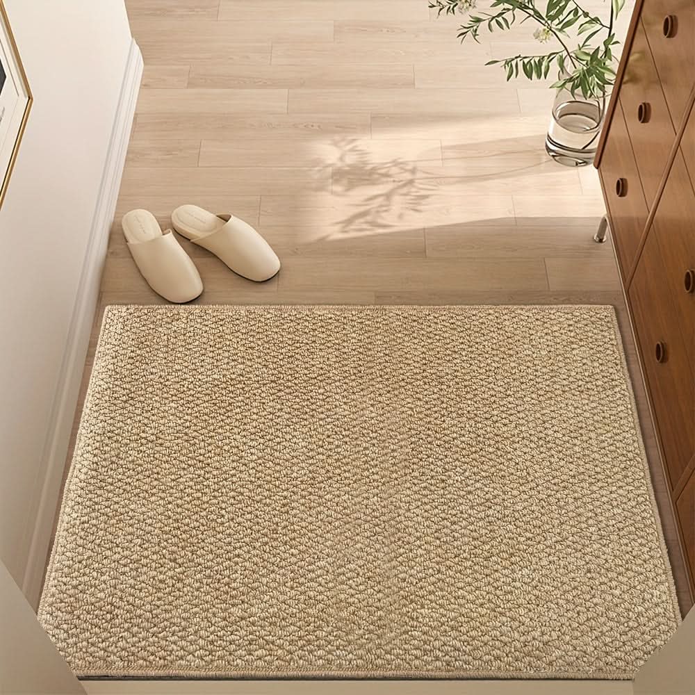 Absorbent Indoor Outdoor Door Mat - Polypropylene - Woven - Anti-Slip - Beige