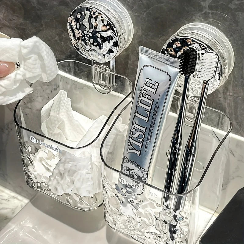 Acrylic Bathroom Shelves | Suction Cup Wall Storage