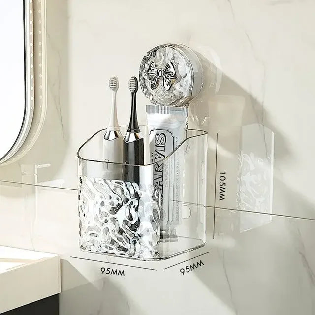 Acrylic Bathroom Shelves | Suction Cup Wall Storage