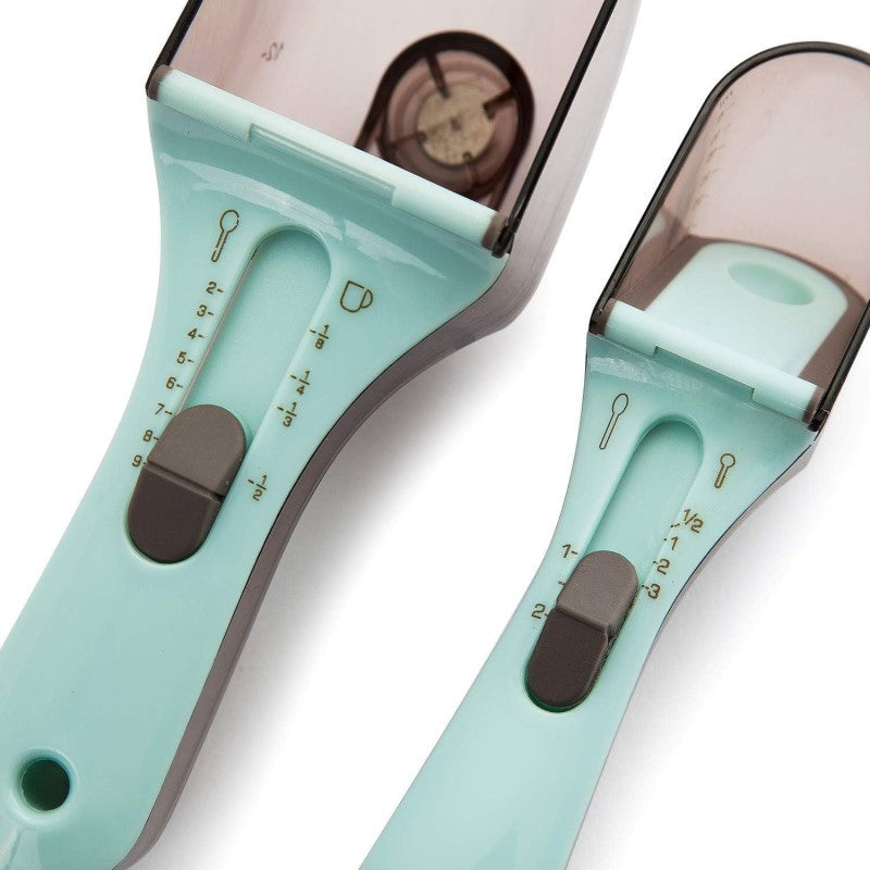 Adjustable Measuring Spoon Food-Grade Plastic | Slide-to-Lock 6-in-1 Design | Replaces Teaspoons and Tablespoons