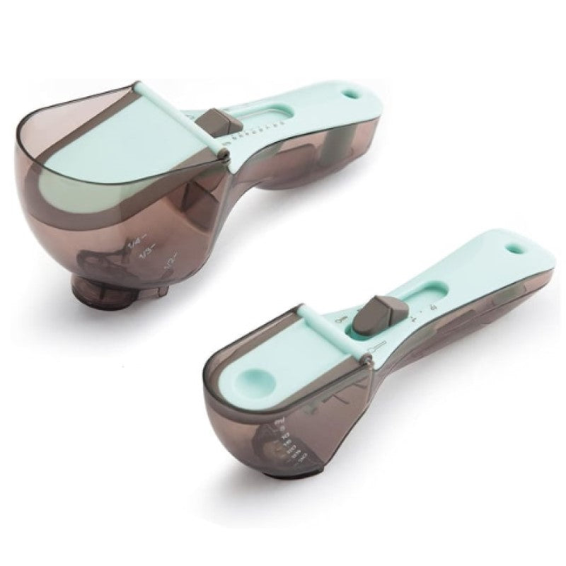 Adjustable Measuring Spoon Food-Grade Plastic | Slide-to-Lock 6-in-1 Design | Replaces Teaspoons and Tablespoons