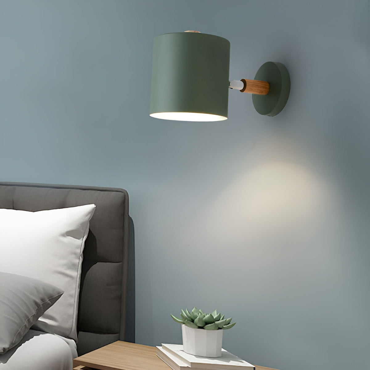 Adjustable Wall Lights | Tilting Drum Shade, Short Arm