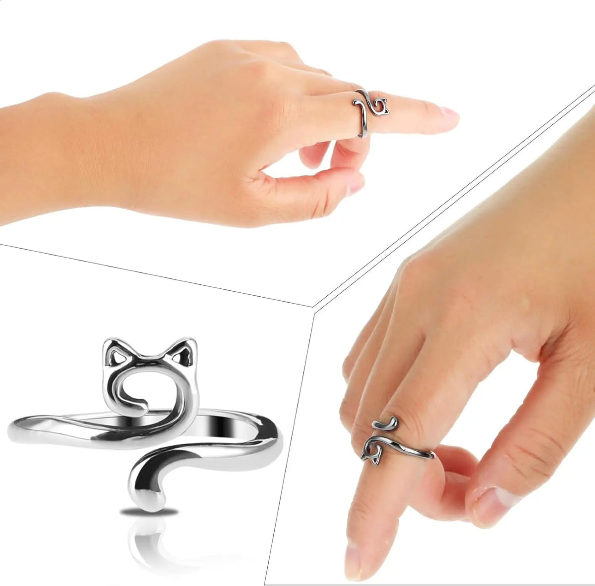 Adjustable Yarn Tension Ring | Ergonomic Thread Guide for Knitting & Crochet | Reduces Hand Fatigue, Set of 2 Rings