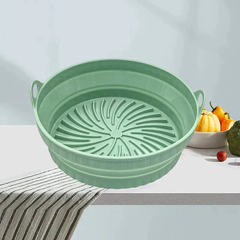 Air Fryer Silicone Grill Pan | Reusable Non-Stick Liner, Dishwasher & Oven Safe | Heat Resistant up to 232°C, BPA Free