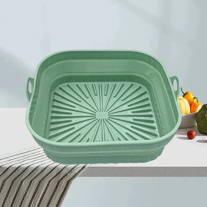 Air Fryer Silicone Grill Pan | Reusable Non-Stick Liner, Dishwasher & Oven Safe | Heat Resistant up to 232°C, BPA Free