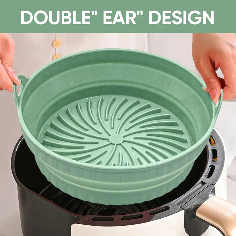 Air Fryer Silicone Grill Pan | Reusable Non-Stick Liner, Dishwasher & Oven Safe | Heat Resistant up to 232°C, BPA Free