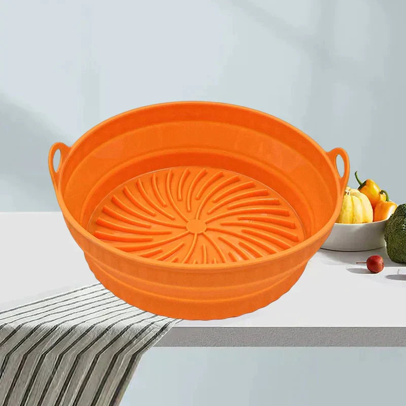 Air Fryer Silicone Grill Pan | Reusable Non-Stick Liner, Dishwasher & Oven Safe | Heat Resistant up to 232°C, BPA Free