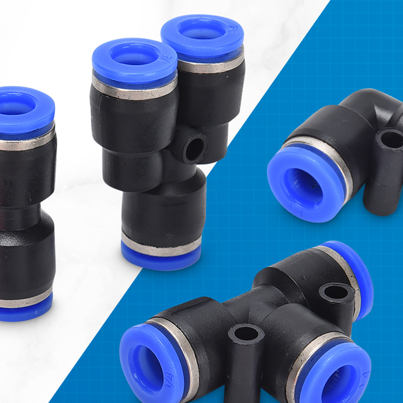 Air Tool Connector Set Pneumatic Rotatable with Push-to-Connect Lock