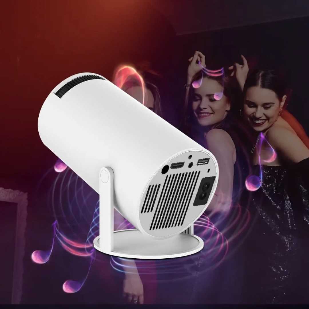 Android 11 Projector with Dual Wifi6 | 8000 Lumens, Auto Keystone Correction | Supports 4K Input, 200-Inch Screen