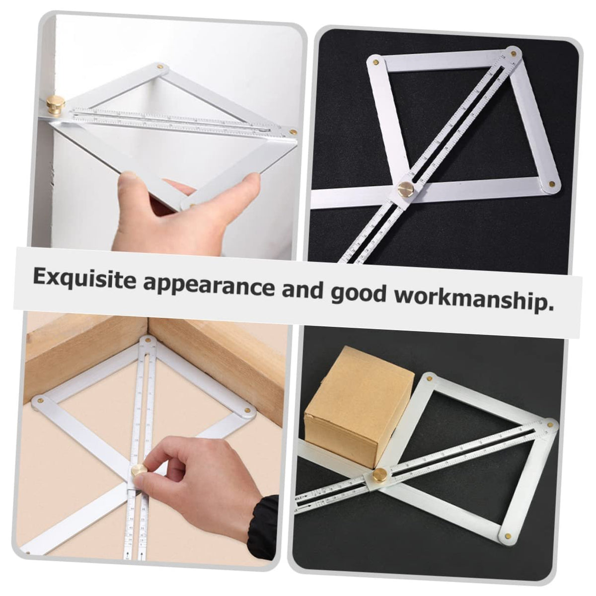 Angle Finder Ruler Aluminium | Measures 10-170 Degrees, Locks Instantly | Accurate Mitre Cuts for Wood, Tile, Stone
