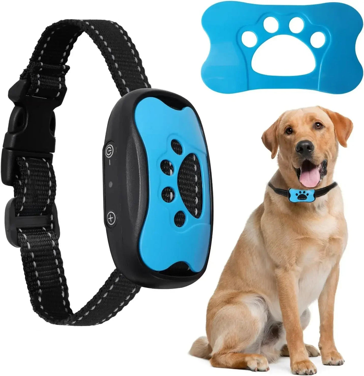 Anti-Bark Dog Collar | Sound Wave Training Technology with Voice Recognition | Adjustable Fit for All Breed Sizes