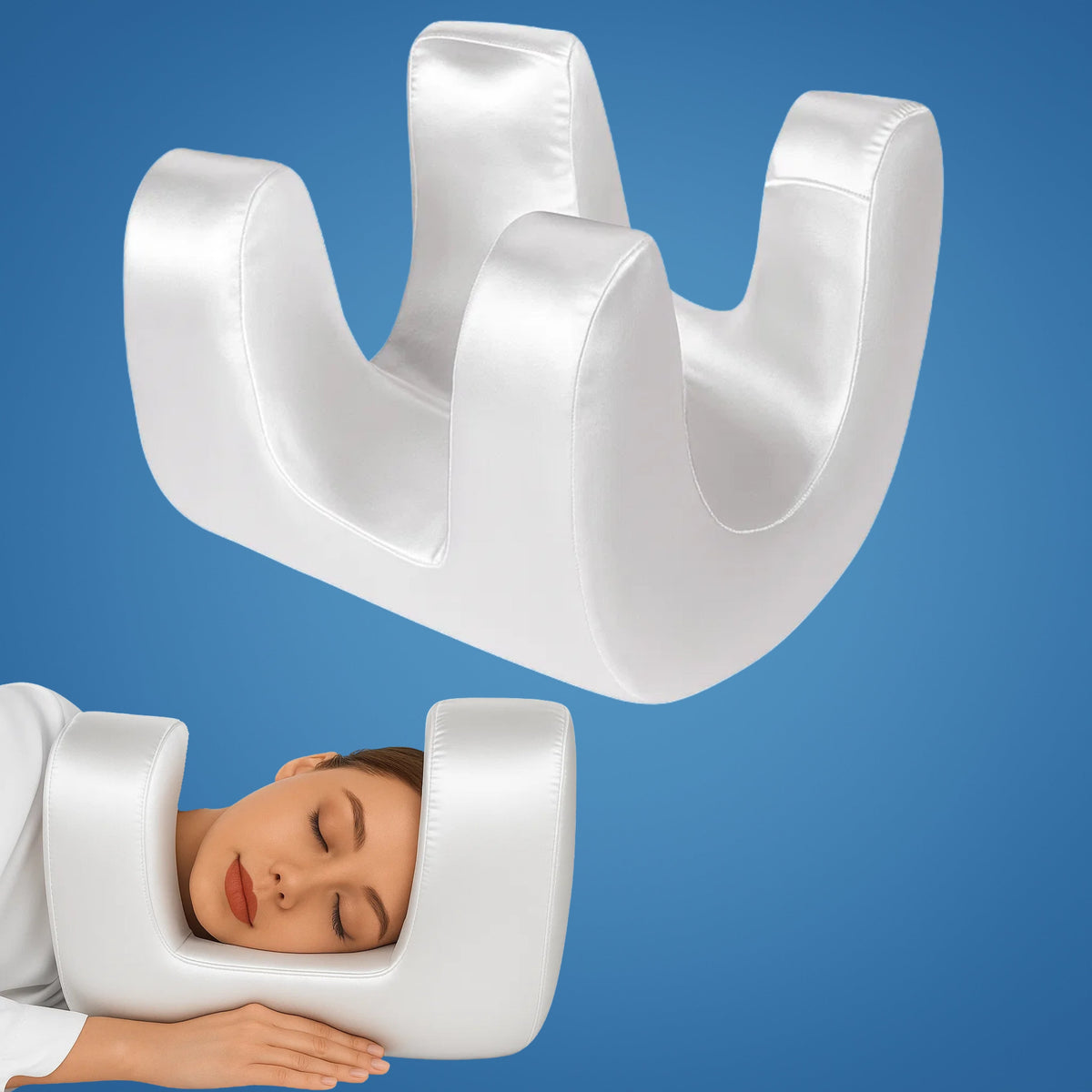 Anti-Wrinkle Beauty Pillow for Side & Back Sleepers | Cooling Memory Foam | Reduces Sleep Lines & Shoulder Pain