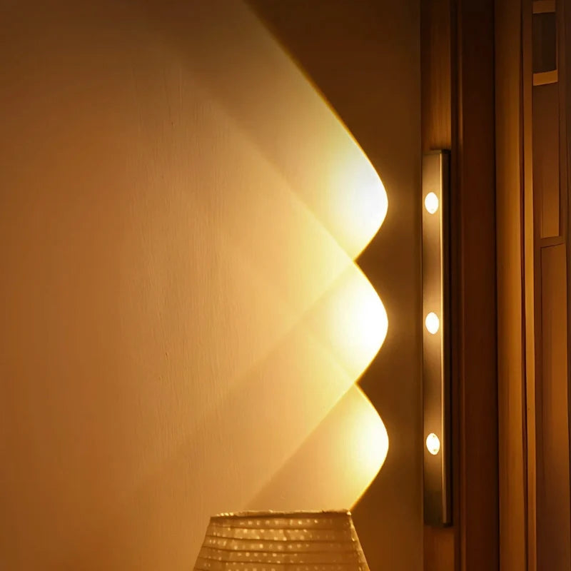 Arc Motion Sensor Light | Rechargeable, Magnetic Mount & Remote Control | Dimmable Warm, Cool & Natural White LED