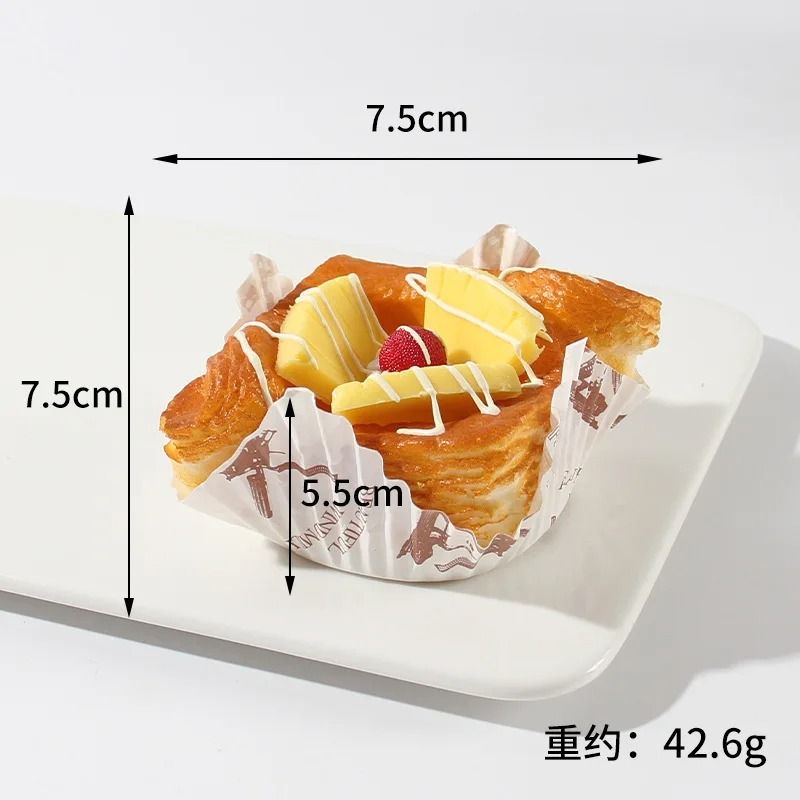 Artificial Food Models Fake Bakery Decor Soft with Wipe-Clean Surface