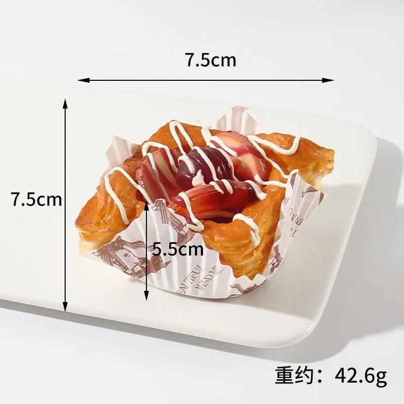 Artificial Food Models Fake Bakery Decor Soft with Wipe-Clean Surface