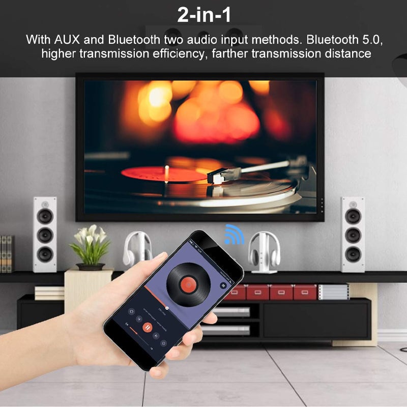 Audio Amplifier 2.1 Channel Bluetooth Module with Bass Treble Control