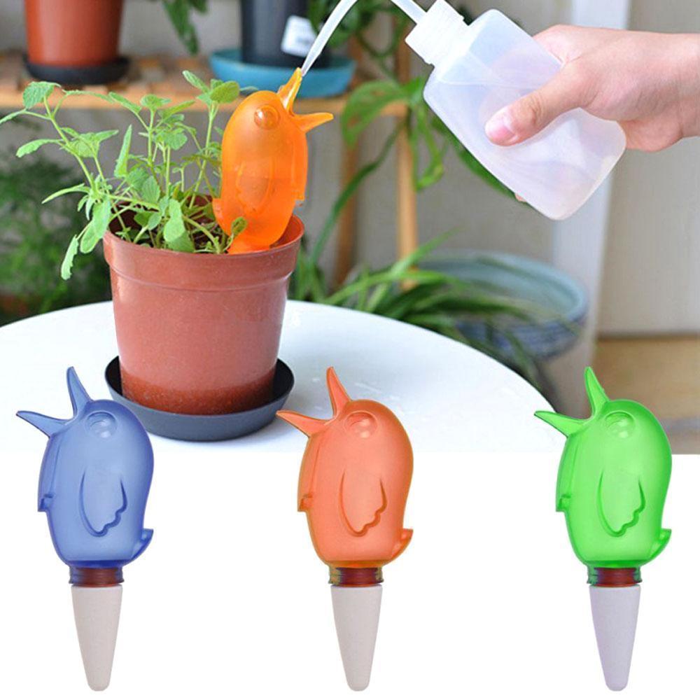 Automatic Plant Watering Bird Spike | 60ml Ceramic Drip with Transparent Water Level Gauge | Self-Watering Care for Potted Plants