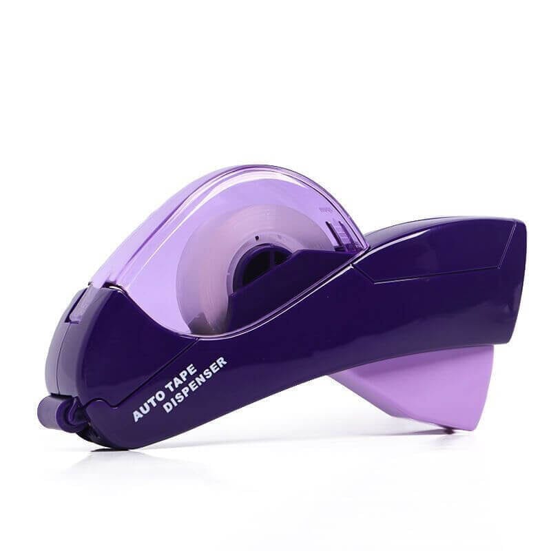 Automatic Tape Dispenser Plastic | One-Handed Operation with Concealed Safety Blade | Battery-Free Portable Design