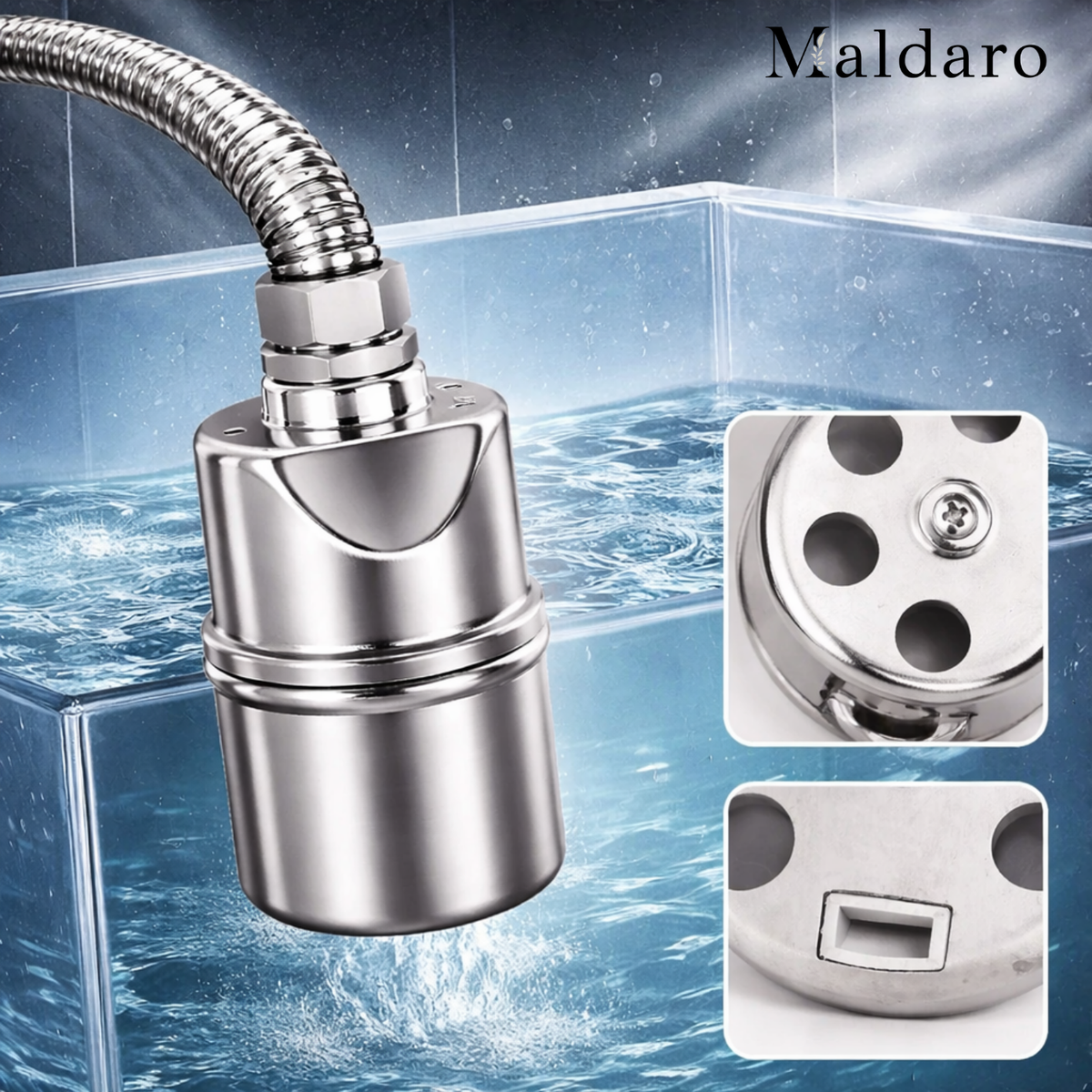 Automatic Water Level Control Valve Stainless Steel with Float Shutoff