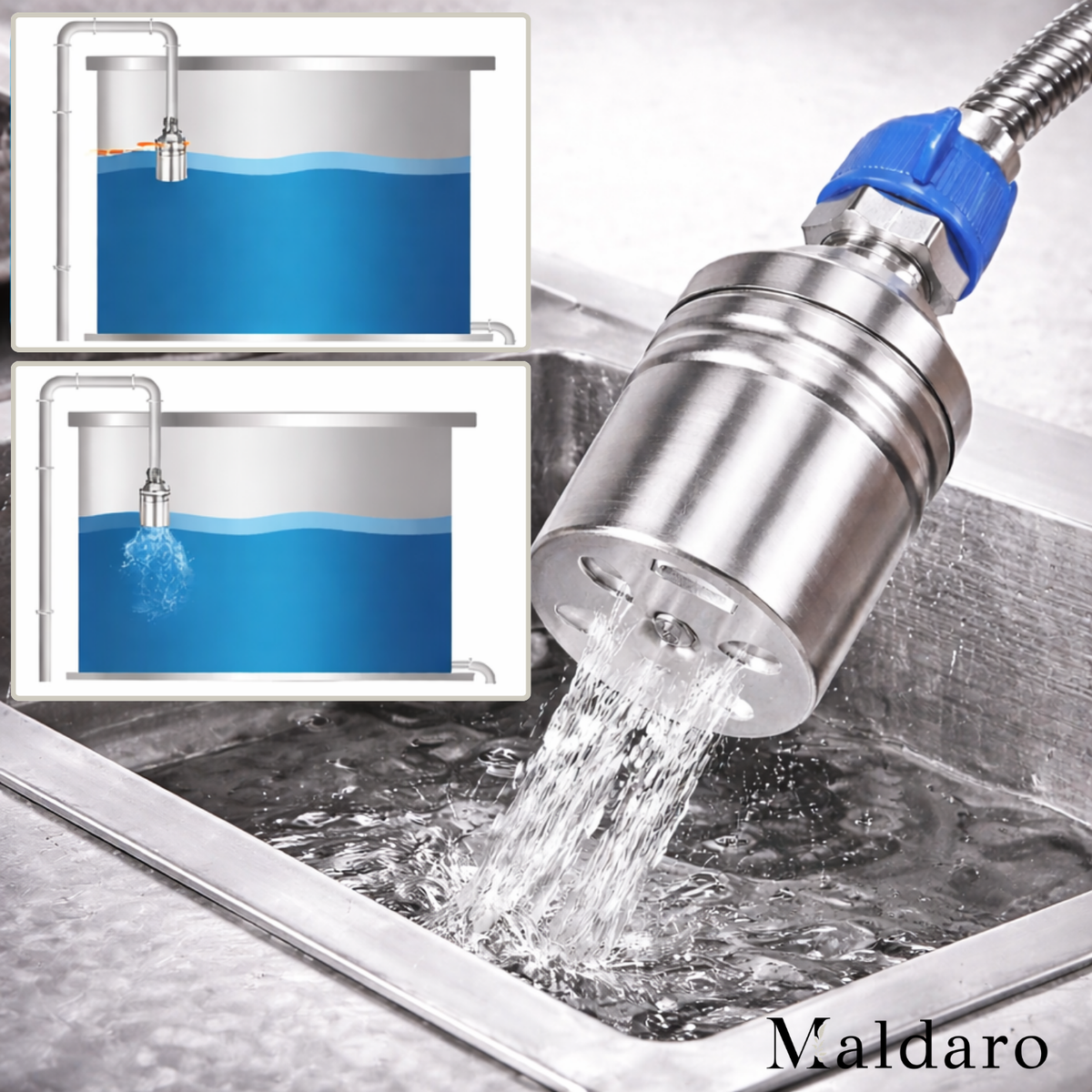 Automatic Water Level Control Valve Stainless Steel with Float Shutoff