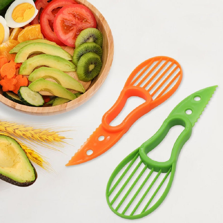 Avocado Slicer Knife 3-in-1 | Cut, Pit and Slice in One Tool | Safe Blade for Effortless Avocado Prep in Every Kitchen