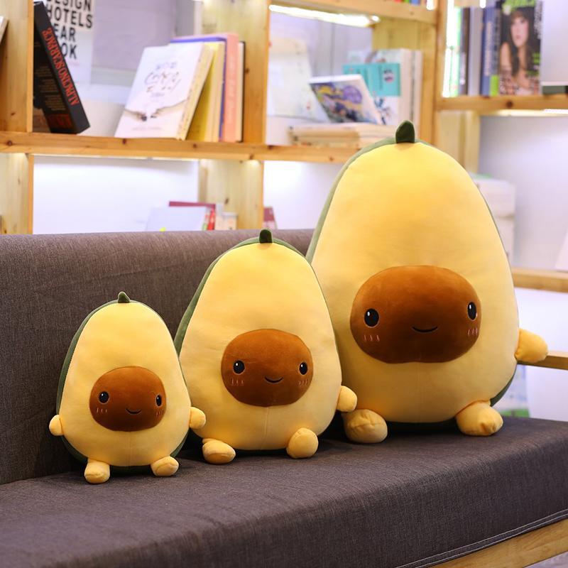 Avocado Stuffed Animal Plush Fruit Novelty Compact with Soft Huggable Fill
