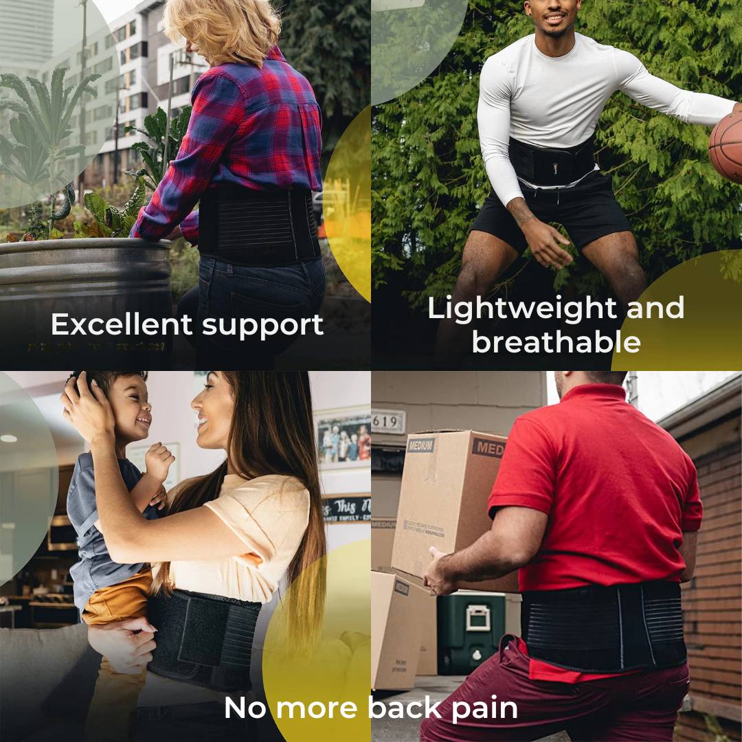Back Support Belt for Women | Adjustable Lumbar Compression Straps | Breathable Posture Support for Full Mobility 7