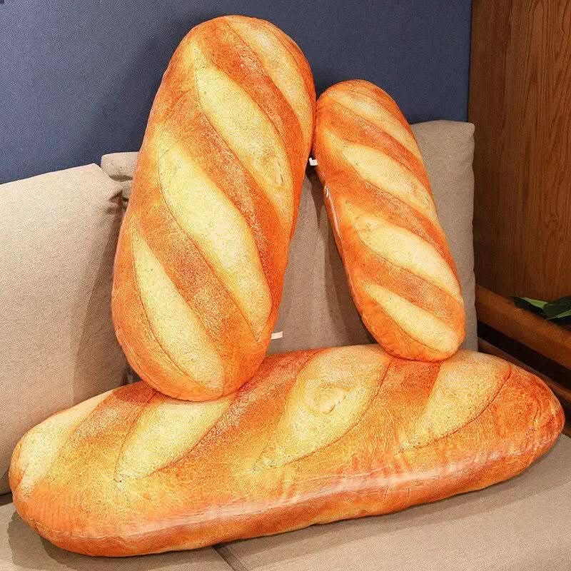 Baguette Plush Cushion | Printed Crust, Squashy Middle