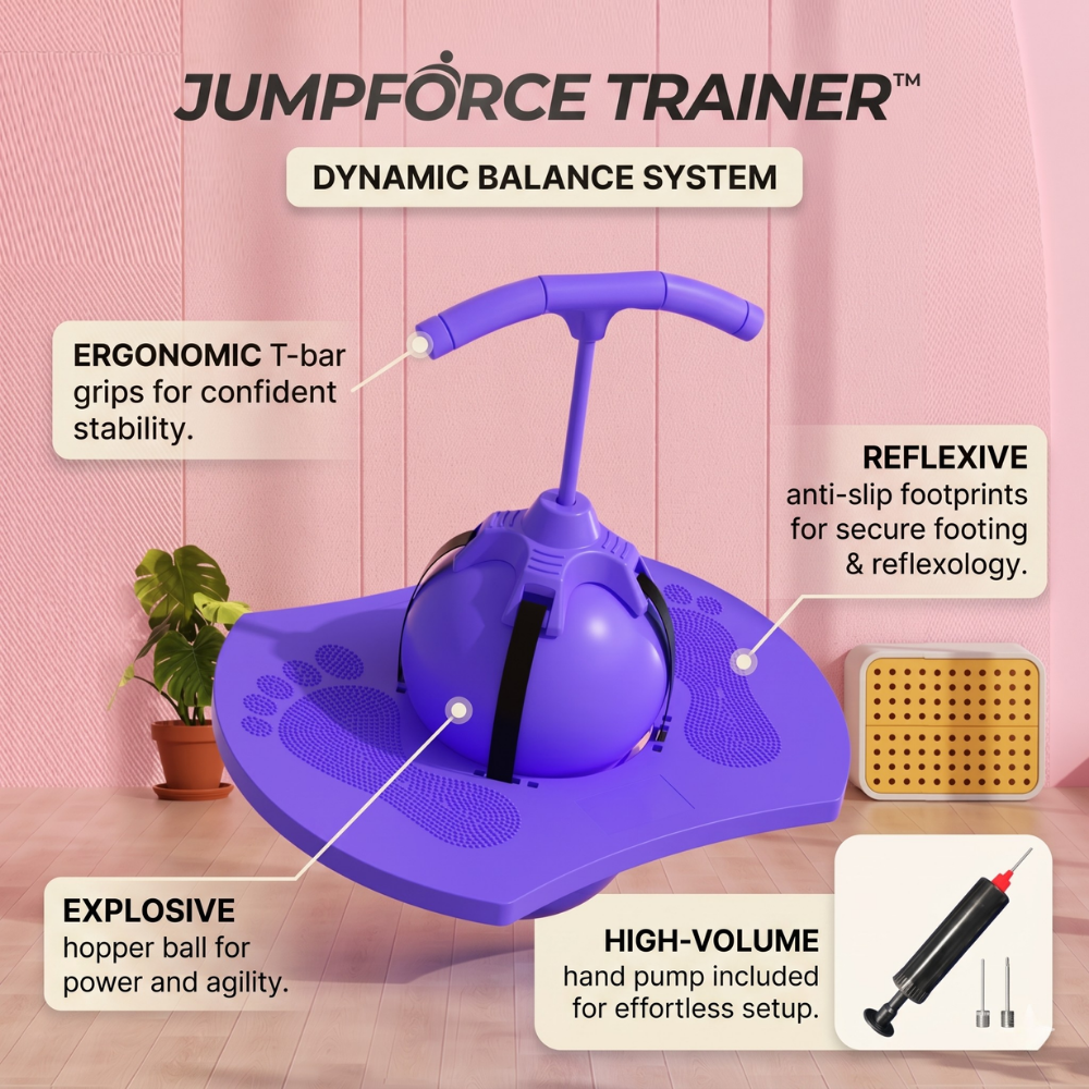 Balance Jumping Ball | Pogo Jumper With Handle And Pump