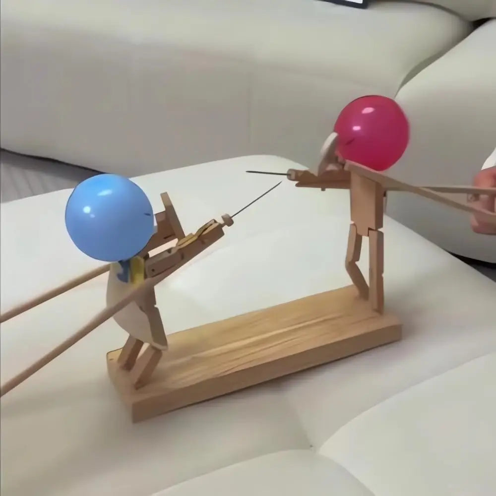 Bamboo Sword Duel | Wooden Balloon Fencing Toy