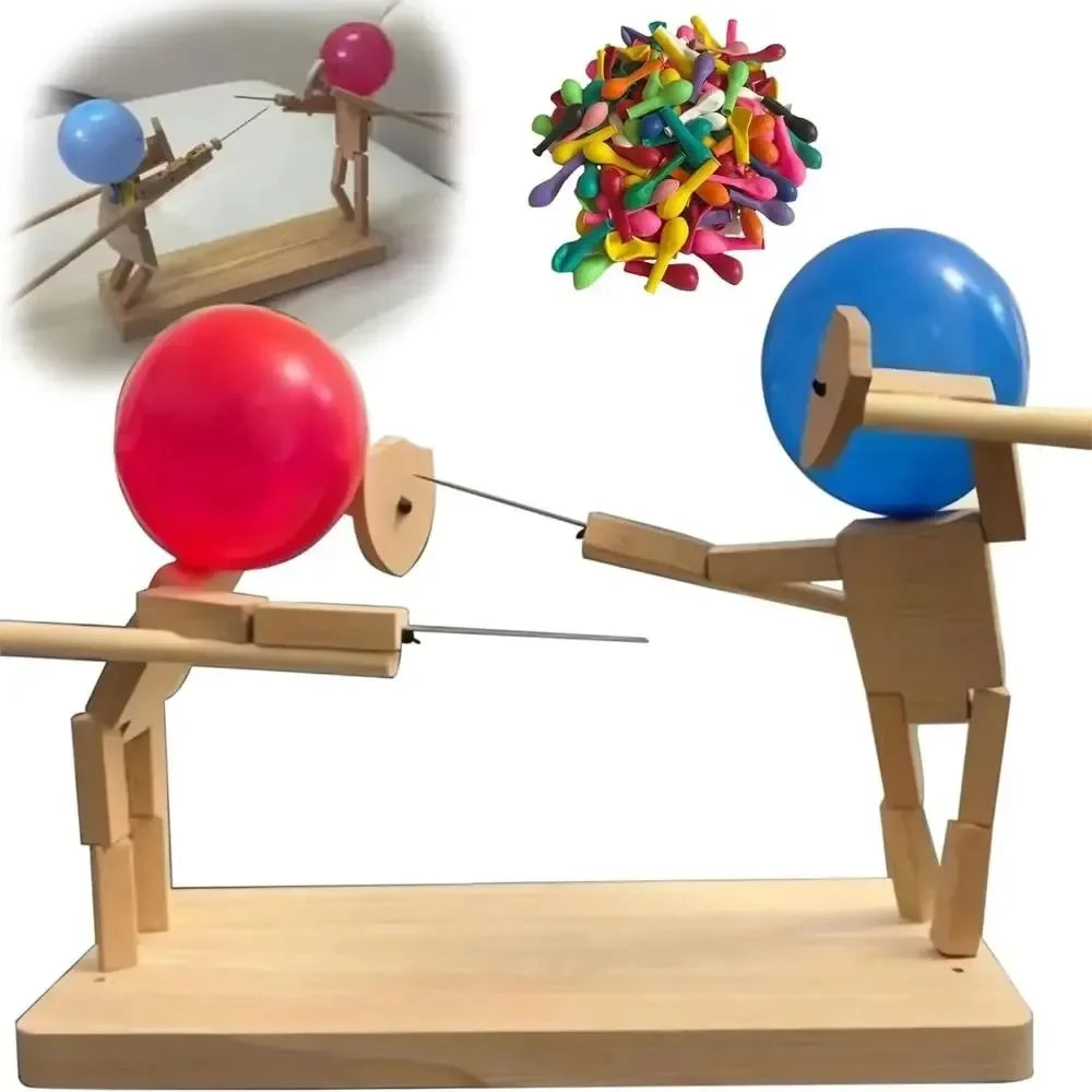 Bamboo Sword Duel | Wooden Balloon Fencing Toy