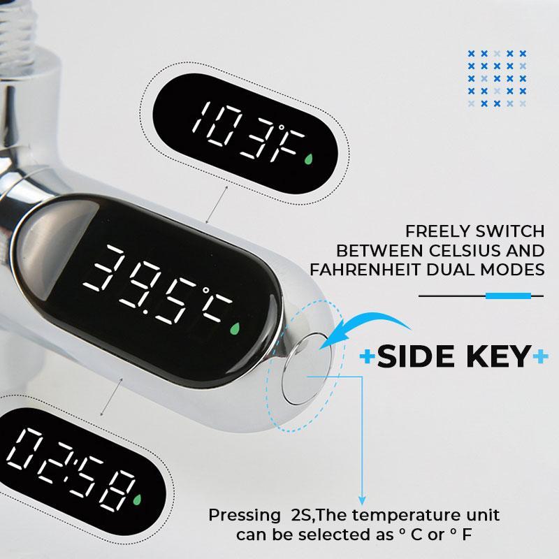 Bath Thermometer Waterproof IPX7 360 Rotating with Colour-Coded Alerts