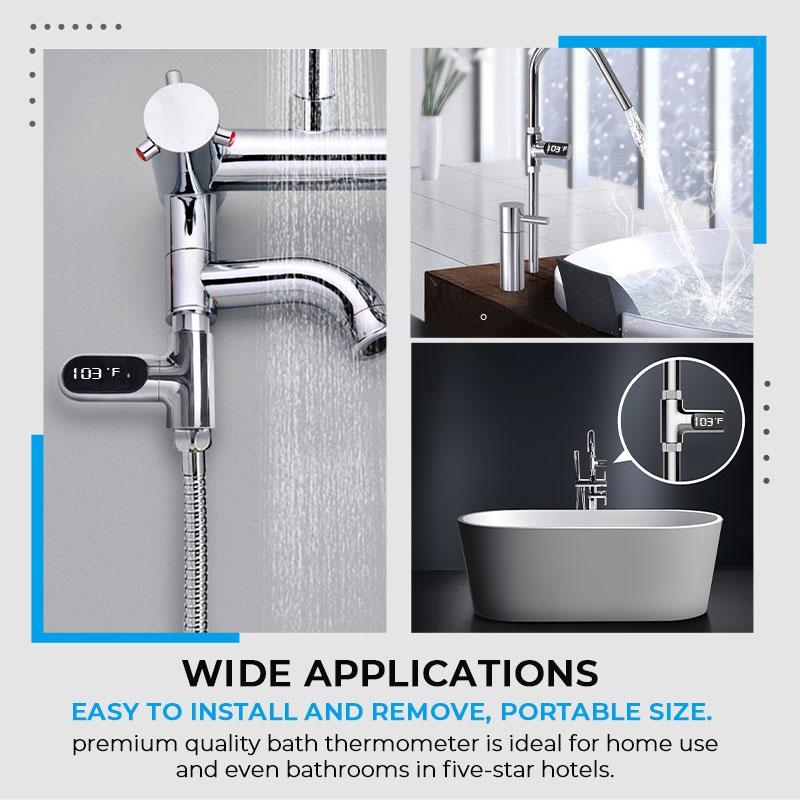 Bath Thermometer Waterproof IPX7 360 Rotating with Colour-Coded Alerts