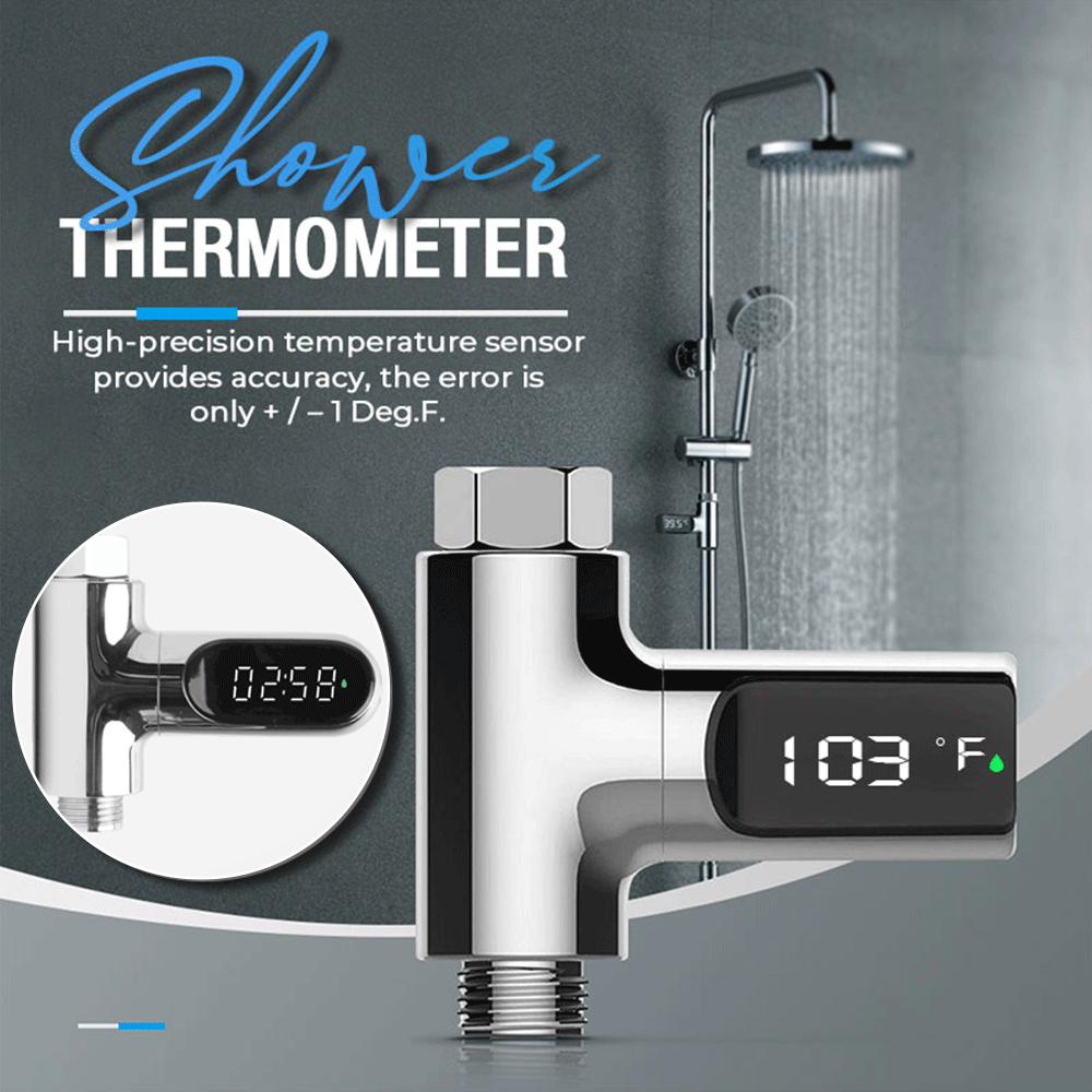 Bath Thermometer Waterproof IPX7 360 Rotating with Colour-Coded Alerts