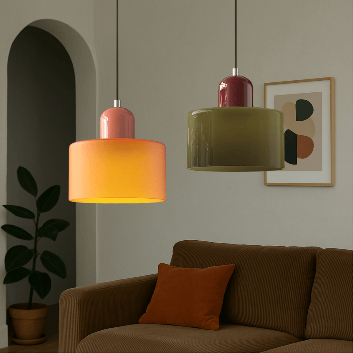 Bauhaus-Inspired Glass Pendant Light for Kitchen Island & Modern Spaces 4