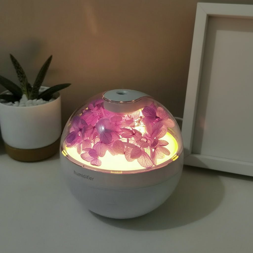 Bedroom Humidifier Mini Compact USB Ultrasonic with Whisper-Quiet Mist