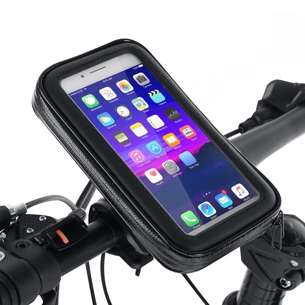 Bike Phone Mount Handlebar Holder | Fits 17–30mm Tubes, Phones Up To 6.3 Inch | Waterproof & Secure Grip For Every Ride
