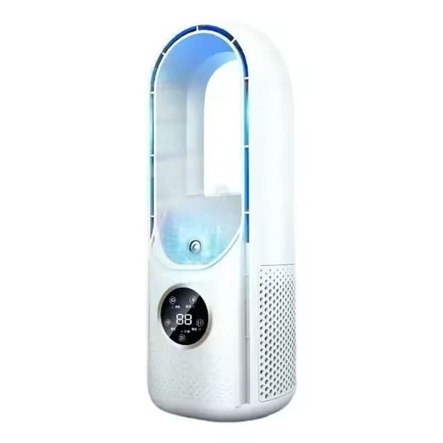Blade-Free Fan With UV Air Purifier - Compact Design