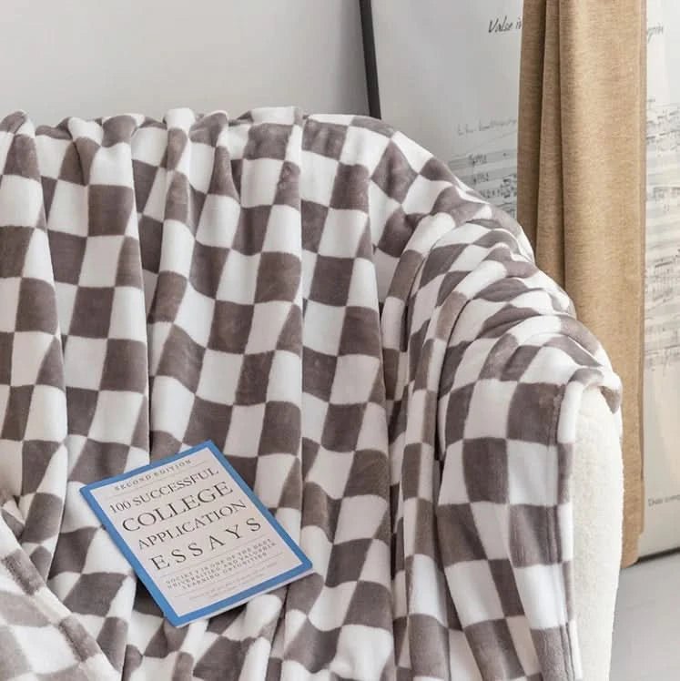 Blanket | Bold Checkerboard On A Soft Brushed Pile