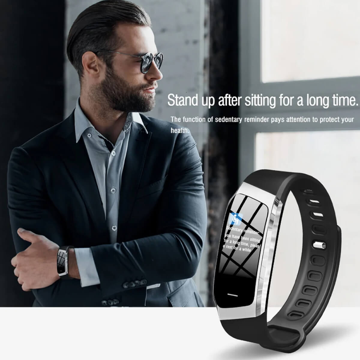 Blood Pressure Smart Watch | Heart Rate Monitor with Sleep & Sports Tracking | IP67 Waterproof, 30-Day Standby