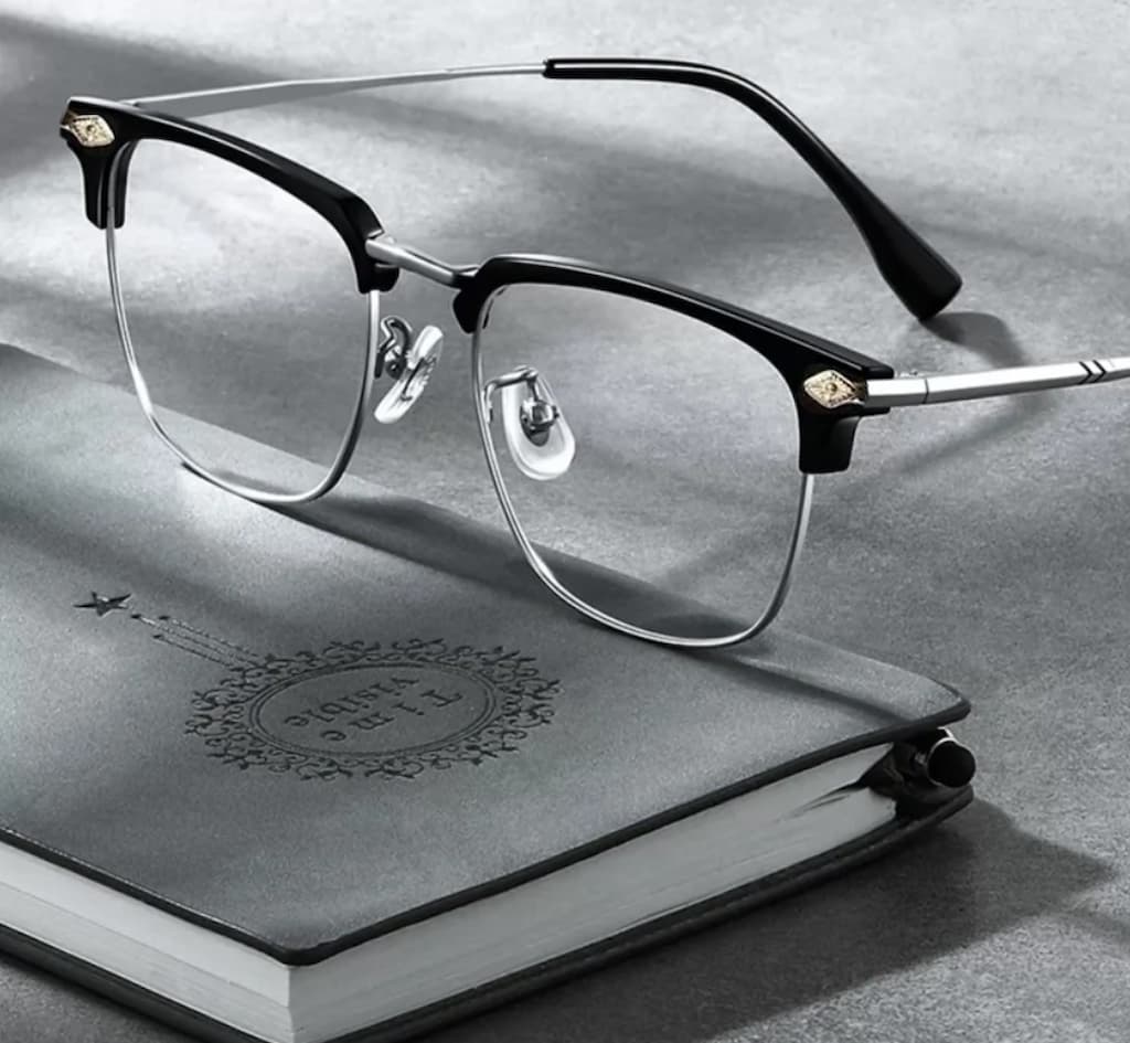 Blue Light Blocking Glasses Metal Frame | Lightweight Design for All-Day Wear | Reduces Eye Strain and Headaches