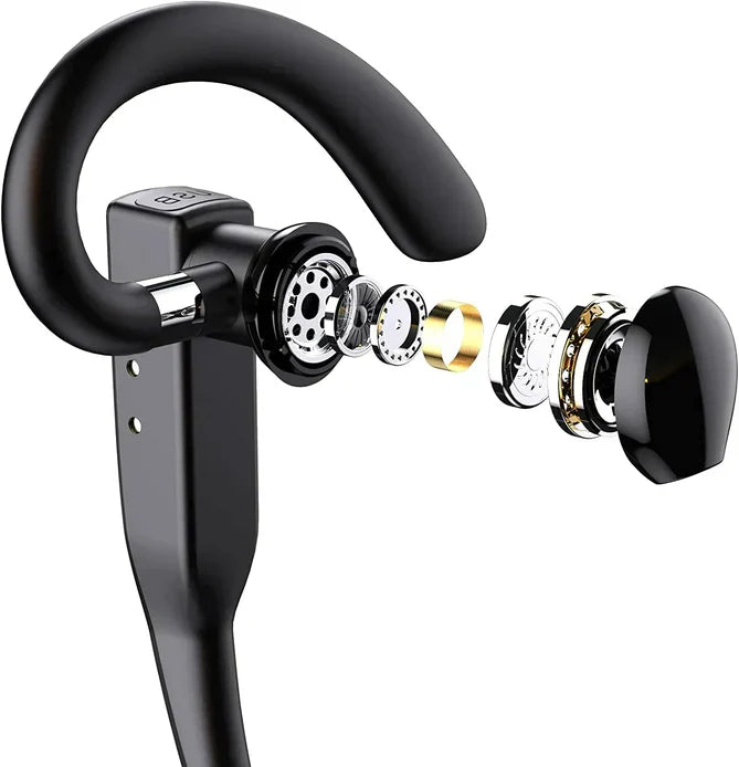 Bluetooth 5.1 Noise Cancelling Headset | Dual Mic CVC8.0 & IPX7 Waterproof | 25-Hour Talk Time Hands-Free Calling
